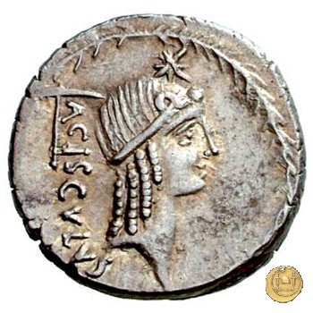 474/1 - denario L. Valerius Acisculus 45 a.C. (Roma)