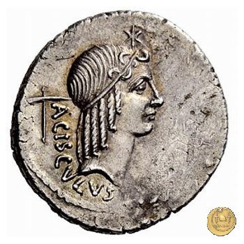 474/1 - denario L. Valerius Acisculus 45 BC (Roma)