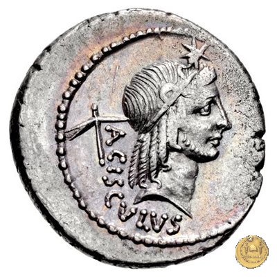 474/1 - denario L. Valerius Acisculus 45 BC (Roma)