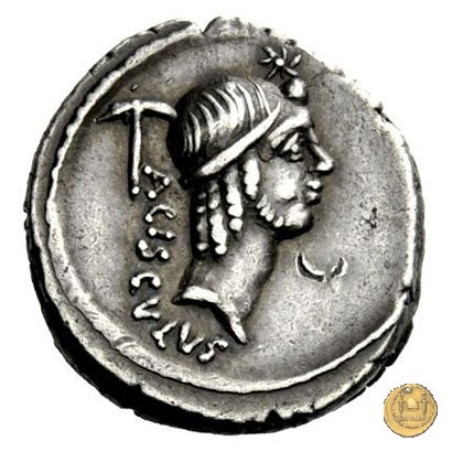 474/1 - denario L. Valerius Acisculus 45 BC (Roma)