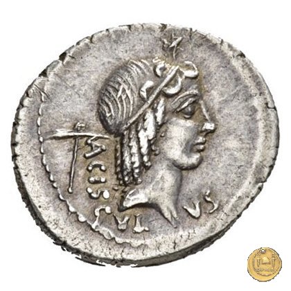 474/1 - denario L. Valerius Acisculus 45 BC (Roma)