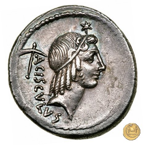 474/1 - denario L. Valerius Acisculus 45 BC (Roma)