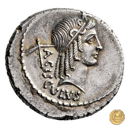 474/1 - denario L. Valerius Acisculus 45 BC (Roma)