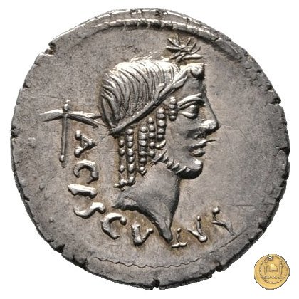 474/1 - denario L. Valerius Acisculus 45 BC (Roma)