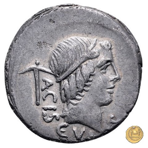 474/1 - denario L. Valerius Acisculus 45 BC (Roma)