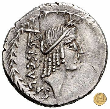 474/2 - denario L. Valerius Acisculus 45 a.C. (Roma)