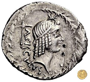 474/2 - denario L. Valerius Acisculus 45 a.C. (Roma)