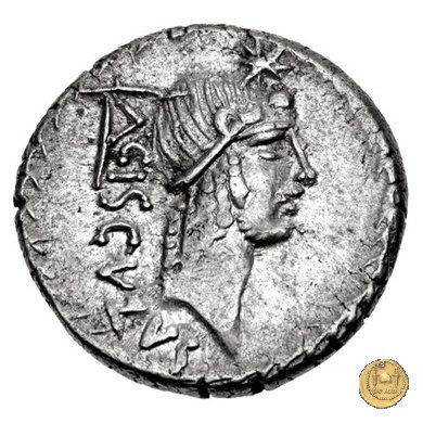 474/3 - denario L. Valerius Acisculus 45 BC (Roma)