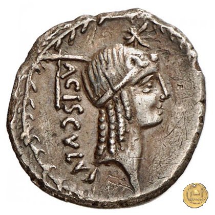 474/3 - denario L. Valerius Acisculus 45 BC (Roma)