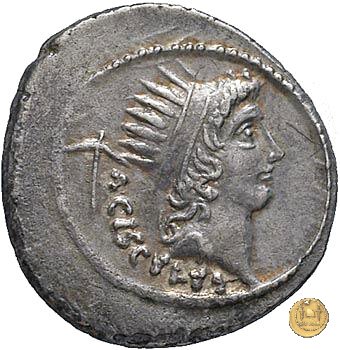 474/5 - denario L. Valerius Acisculus 45 BC (Roma)