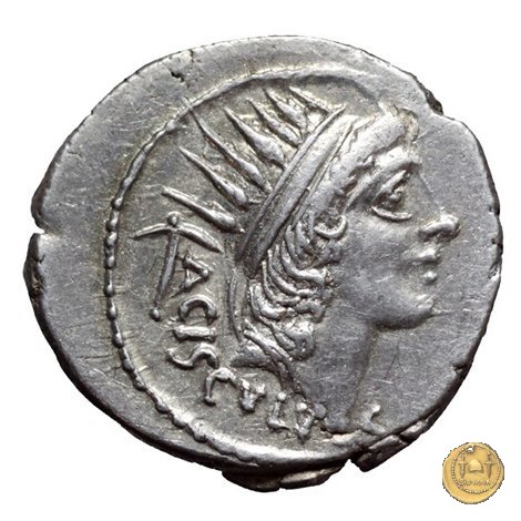 474/5 - denario L. Valerius Acisculus 45 BC (Roma)