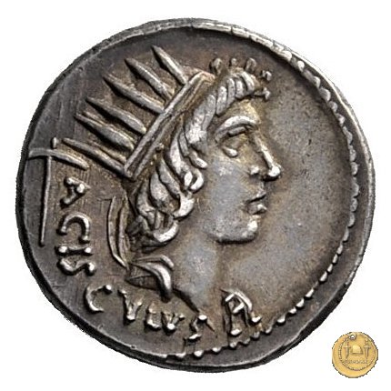 474/5 - denario L. Valerius Acisculus 45 BC (Roma)