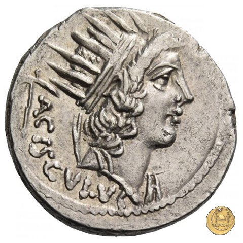 474/5 - denario L. Valerius Acisculus 45 BC (Roma)