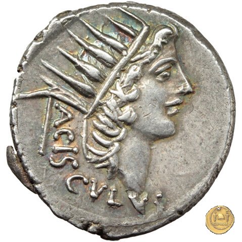 474/5 - denario L. Valerius Acisculus 45 BC (Roma)