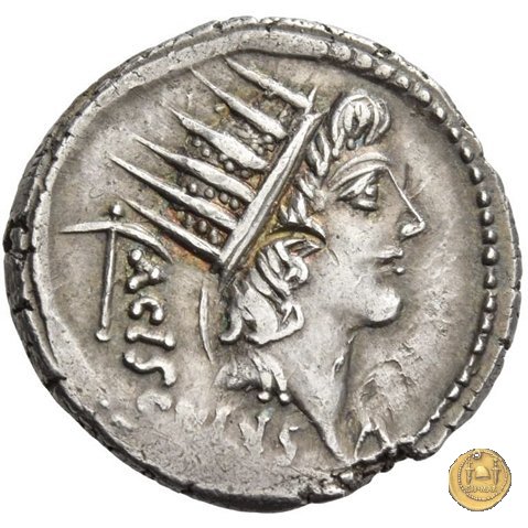 474/5 - denario L. Valerius Acisculus 45 a.C. (Roma)