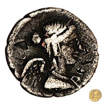 474/6 - quinario L. Valerius Acisculus 45 BC (Roma)