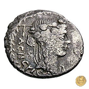 474 - denario L. Valerius Acisculus 45 BC (Roma)