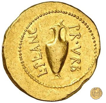 475/1 - aureo C. Iulius Caesar / L. Munatius Plancus 45 BC (Roma)