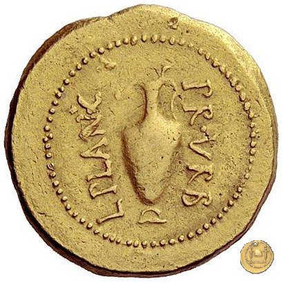 475/1 - aureo C. Iulius Caesar / L. Munatius Plancus 45 BC (Roma)