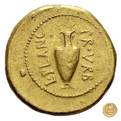 475/1 - aureo C. Iulius Caesar / L. Munatius Plancus 45 BC (Roma)