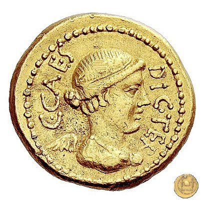 475/1 - aureo C. Iulius Caesar / L. Munatius Plancus 45 BC (Roma)