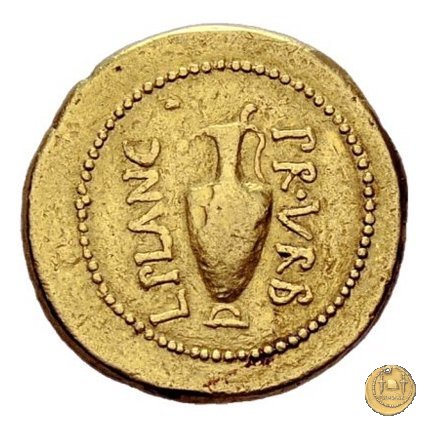 475/1 - aureo C. Iulius Caesar / L. Munatius Plancus 45 BC (Roma)