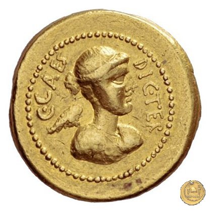 475/1 - aureo C. Iulius Caesar / L. Munatius Plancus 45 BC (Roma)