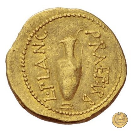 475/1 - aureo C. Iulius Caesar / L. Munatius Plancus 45 BC (Roma)