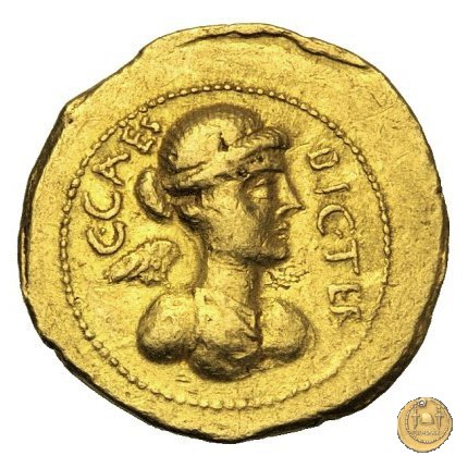 475/1 - aureo C. Iulius Caesar / L. Munatius Plancus 45 BC (Roma)