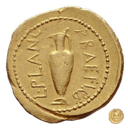 475/1 - aureo C. Iulius Caesar / L. Munatius Plancus 45 BC (Roma)