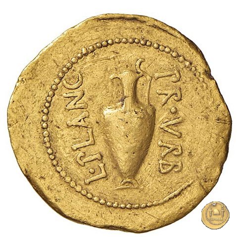 475/1 - aureo C. Iulius Caesar / L. Munatius Plancus 45 a.C. (Roma)