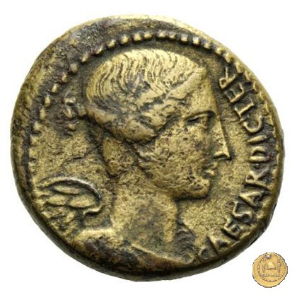 476/1 - bronzo C. Iulius Caesar / C. Clovius 45 BC