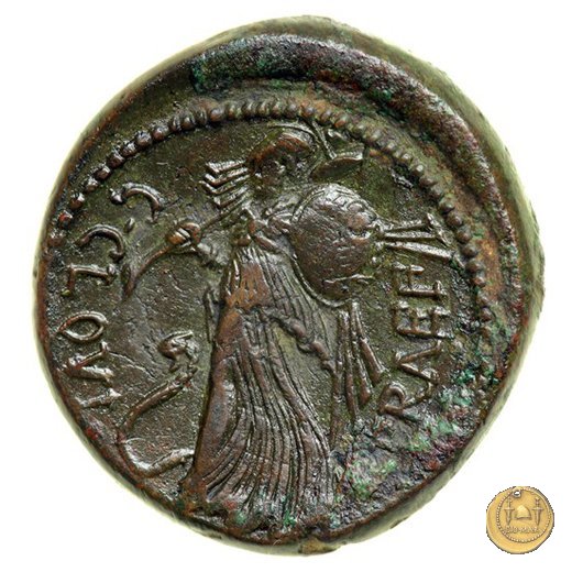 476/1 - bronzo C. Iulius Caesar / C. Clovius 45 BC