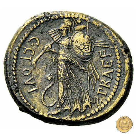 476/1 - bronzo C. Iulius Caesar / C. Clovius 45 BC