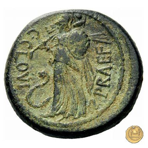 476/1 - bronzo C. Iulius Caesar / C. Clovius 45 BC