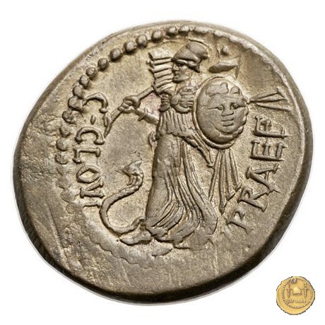 476/1 - bronzo C. Iulius Caesar / C. Clovius 45 BC