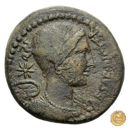 476/1 - bronzo C. Iulius Caesar / C. Clovius 45 BC