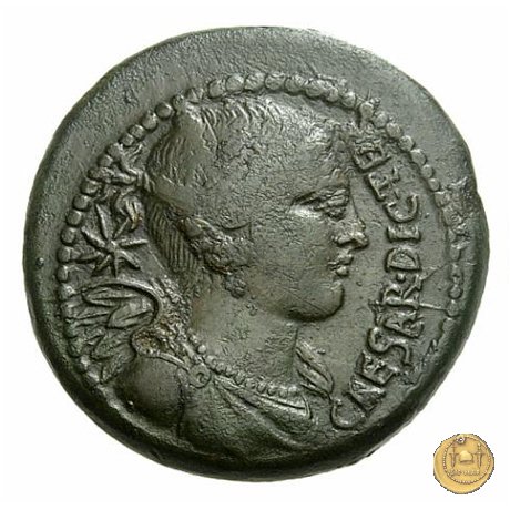 476/1 - bronzo C. Iulius Caesar / C. Clovius 45 BC