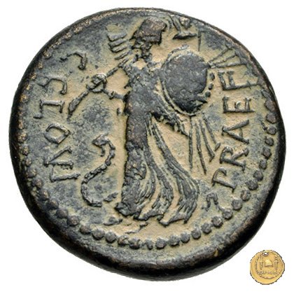 476/1 - bronzo C. Iulius Caesar / C. Clovius 45 BC