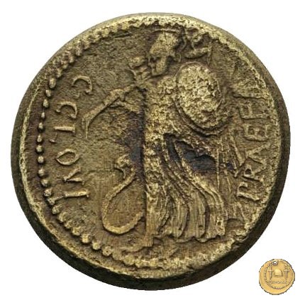 476/1 - bronzo C. Iulius Caesar / C. Clovius 45 BC