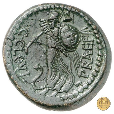 476/1 - bronzo C. Iulius Caesar / C. Clovius 45 BC