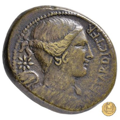 476/1 - bronzo C. Iulius Caesar / C. Clovius 45 BC