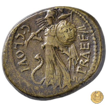 476/1 - bronzo C. Iulius Caesar / C. Clovius 45 BC