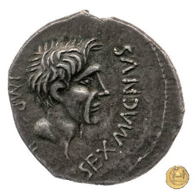 477/1 - denario Sex. Pompeius Magnus Pius 45-44 BC (Spagna)