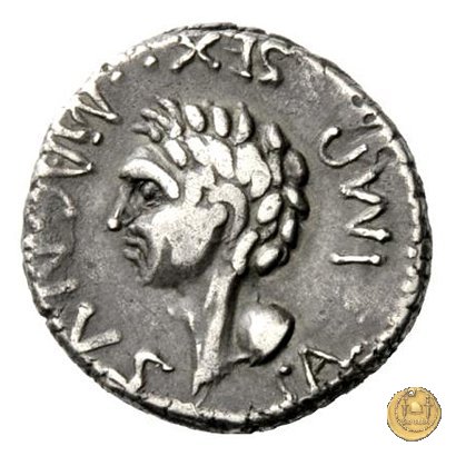 477/2 - denario Sex. Pompeius Magnus Pius 45-44 BC (Spagna)