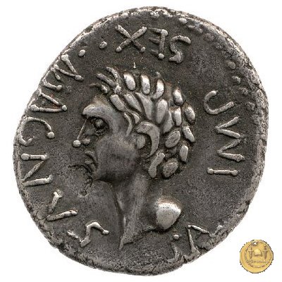 477/2 - denario Sex. Pompeius Magnus Pius 45-44 BC (Spagna)