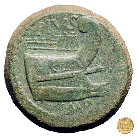 479/1 - asse Sex. Pompeius Magnus Pius 45 BC (Sicilia)