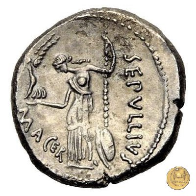 480/10 - denario C. Iulius Caesar / P. Sepullius Macer 44 BC (Roma)