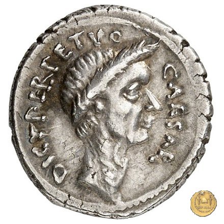 480/10 - denario C. Iulius Caesar / P. Sepullius Macer 44 BC (Roma)