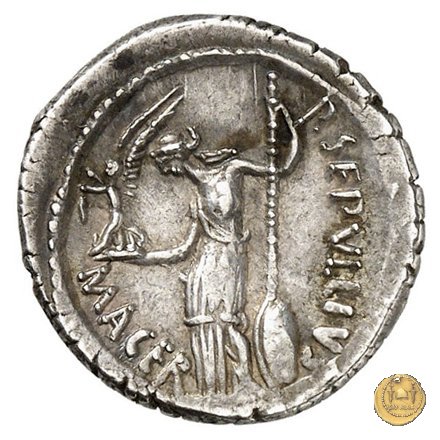 480/10 - denario C. Iulius Caesar / P. Sepullius Macer 44 BC (Roma)